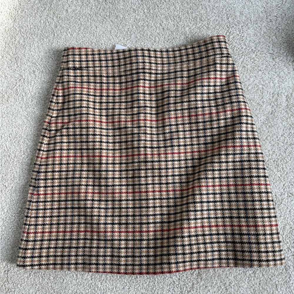 J. Crew NWT Plaid Mini Skirt Size 4